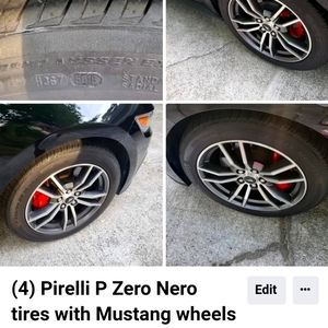 Pirelli P Zero tires with Mustange wheels